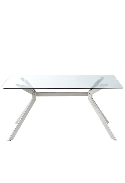 Mesa Sala Jantar Vidro e Inox