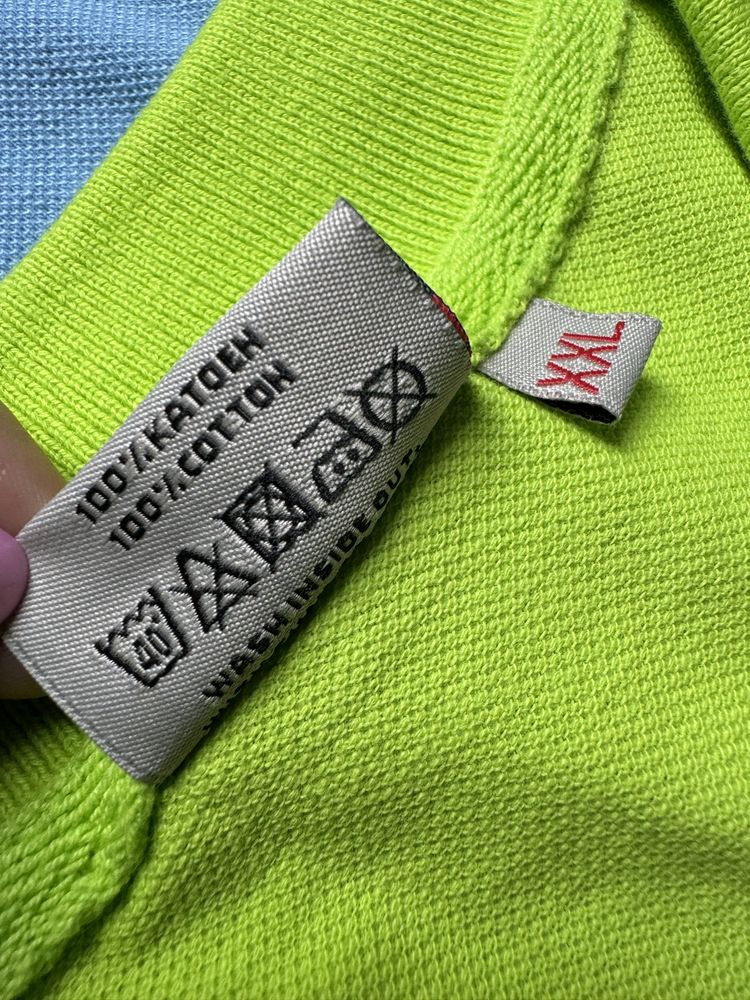 Nowe koszulki polo meskie XXL niebieska seledynowa