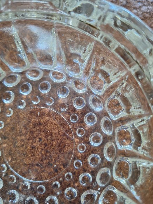 Stara popielniczka Drost z czasów PRL szklana