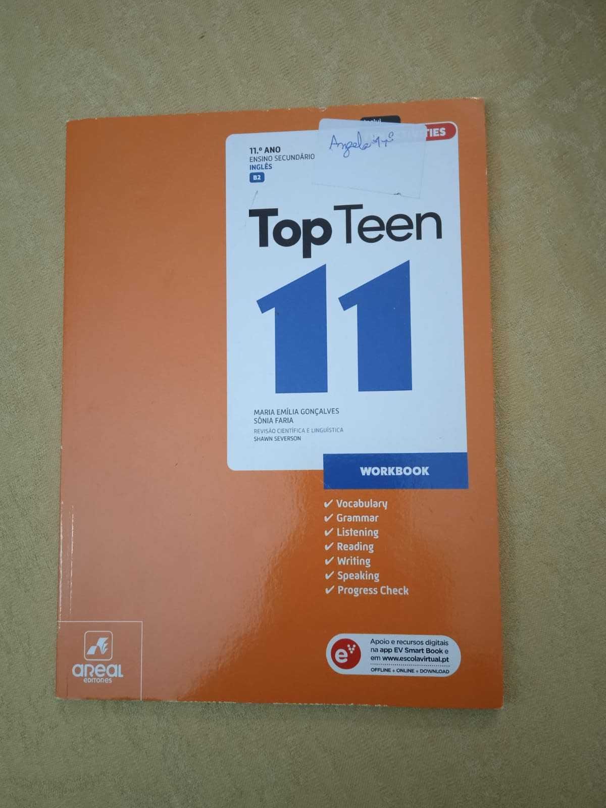 Workbook - Top Teen 11- Inglês - 11.º Ano Escolar (NOVO)