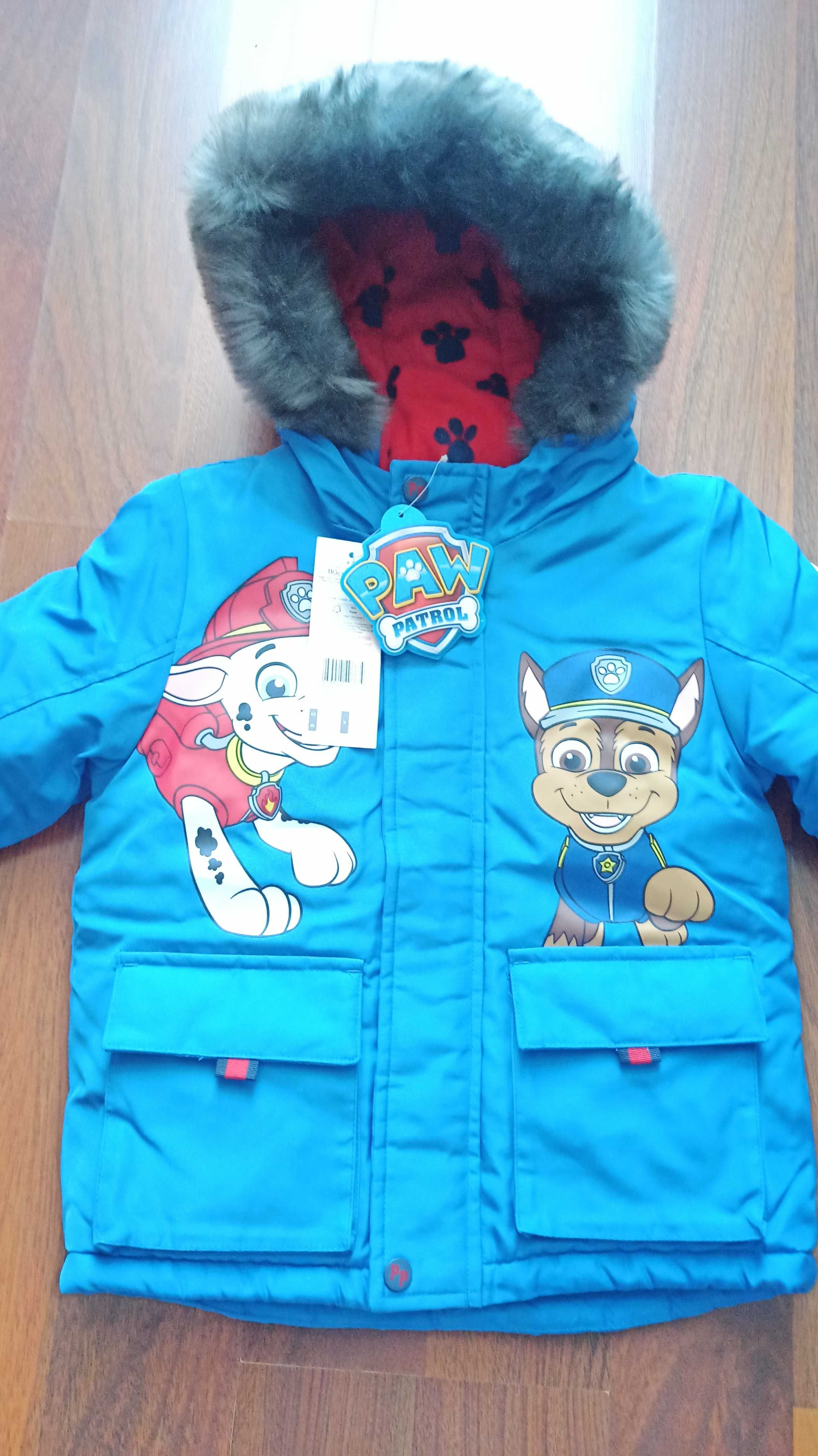 Kurtka zimowa chlopieca Psi patro Paw patrol 110 4-5 lat nowa