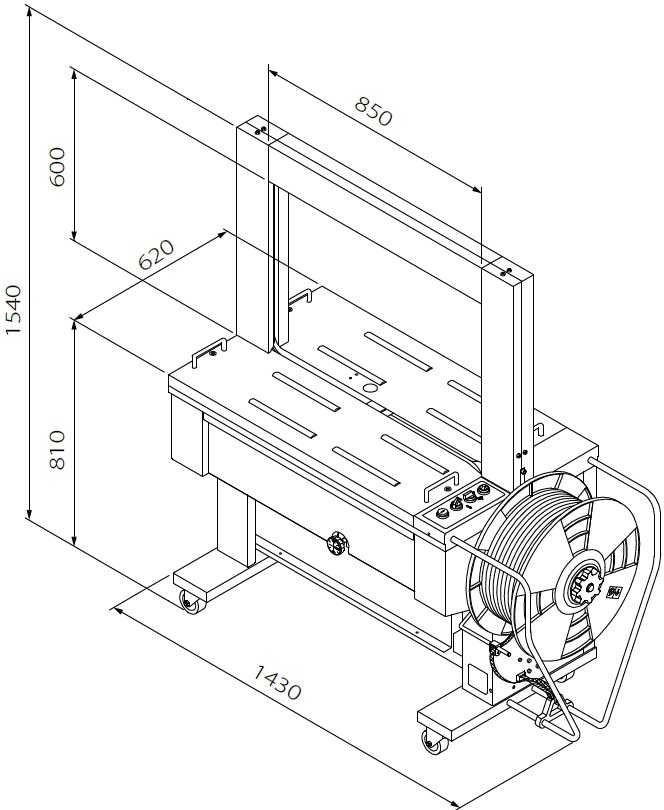 Wiązarka Bandownica Paskarka Strapmag TP-6000 CE Rama 850x600. Nowa