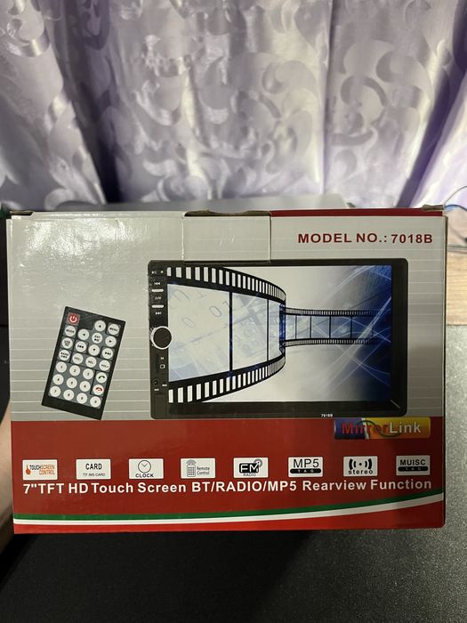 Магнітола 2DIN 7010B 7″ сенсорна, Bluetooth, підтримка камери, нова