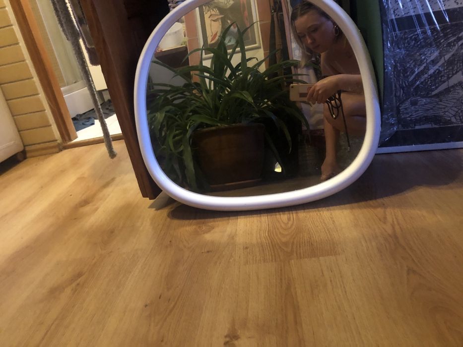 Owalne lustro niekształtne nieregularny kształt