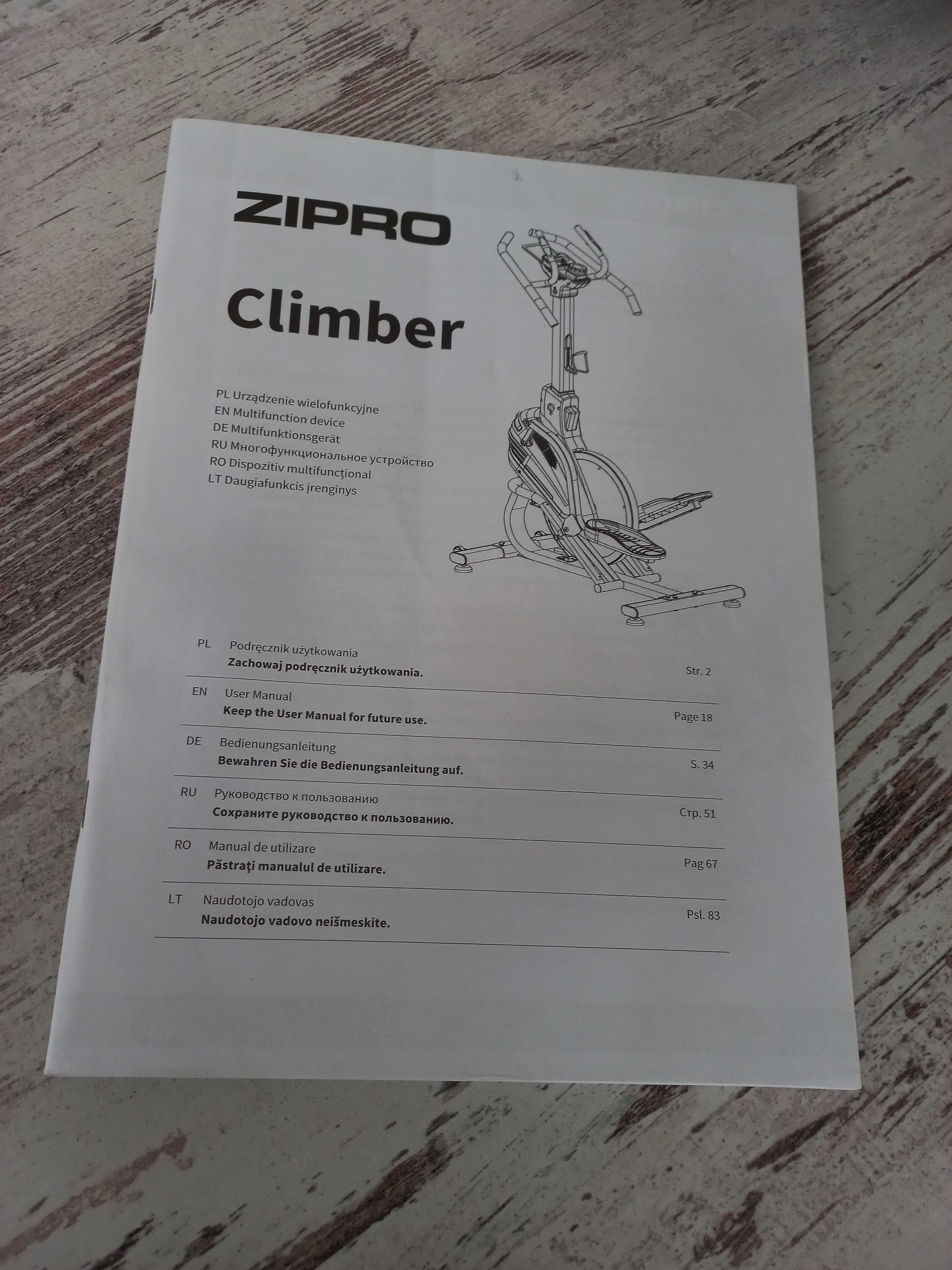 Zipro STEPPER CLIMBER Rower magnetyczny stan bdb Trenażer