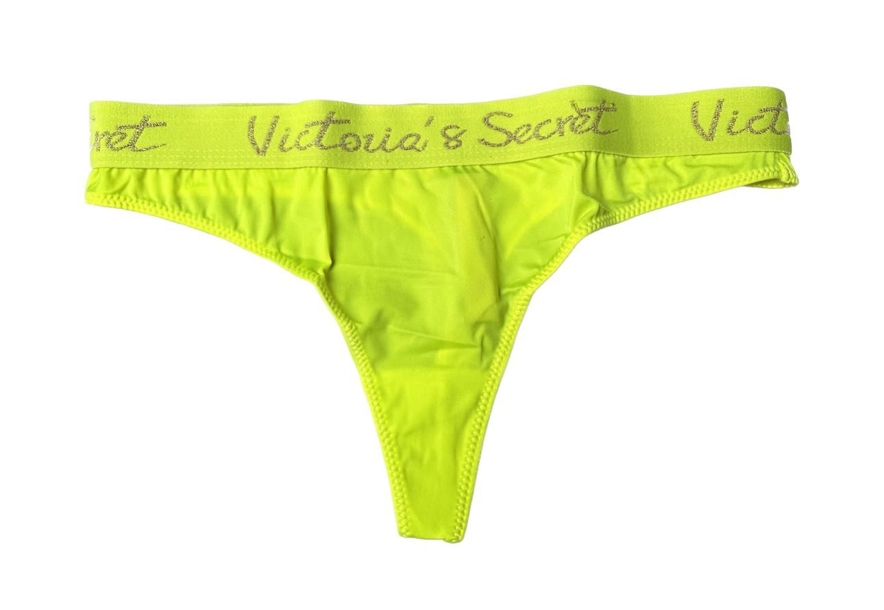 Victoria’S Secret Majtki Stringi żółte neonowe