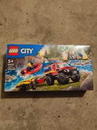 LEGO City 60412 Terenowy wóz strażacki z łodzią