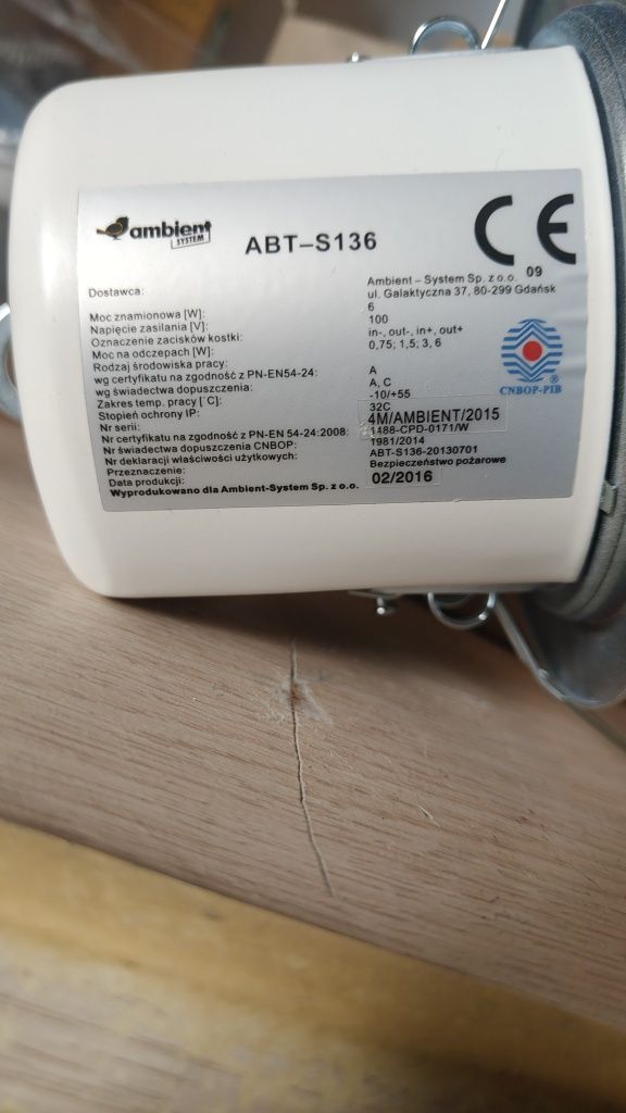 Głośniki 100v sufitowe ambient ABT S-106/S136