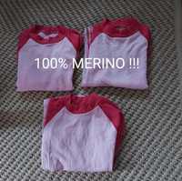 Janus 100% merino termoaktywna termiczna bielizna 8 lat 128 wełna