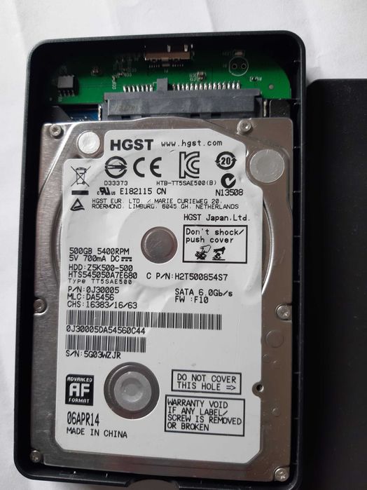 Disco exterior de 500 GB com capa protetora