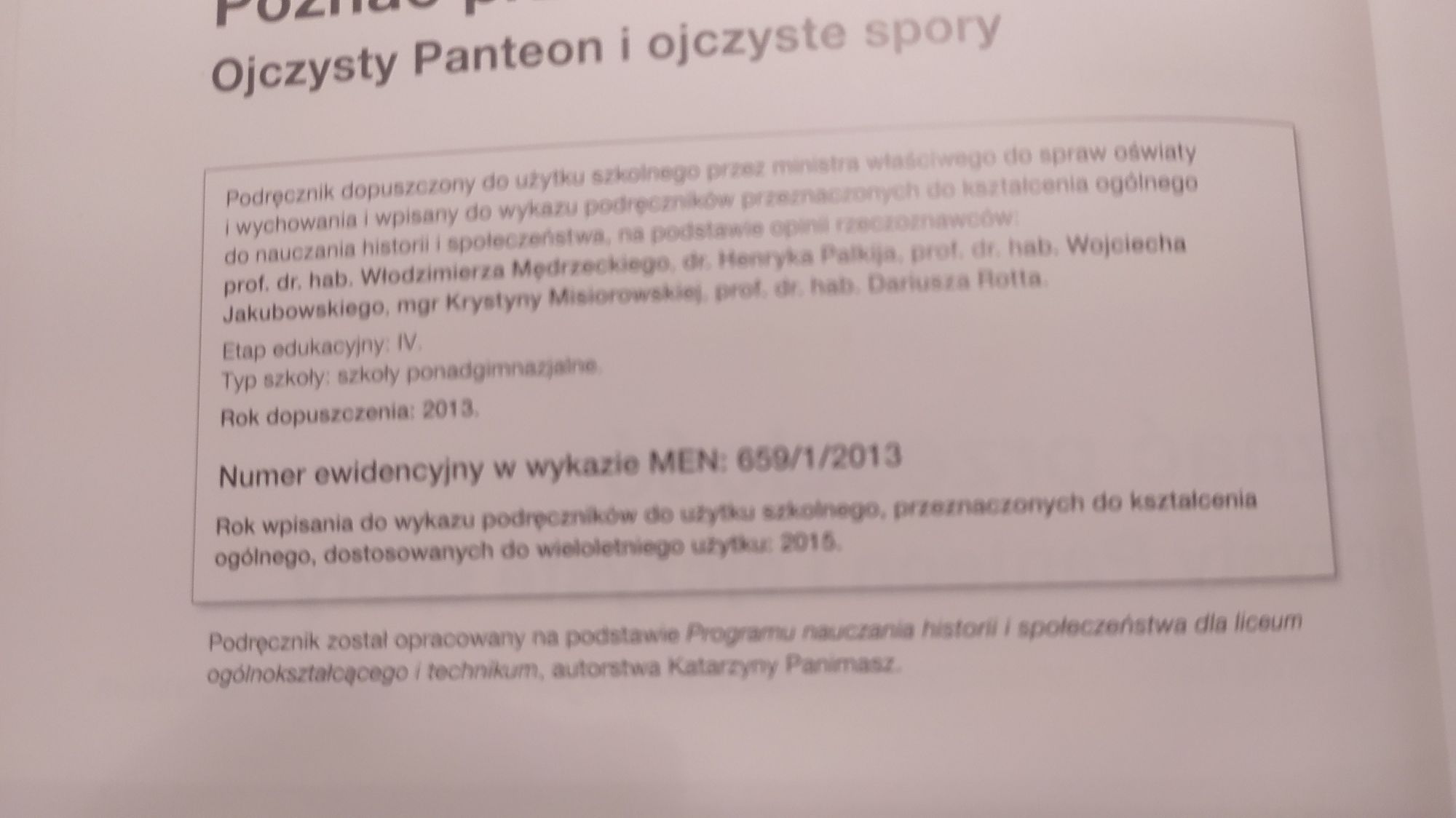 Podręcznik do historii i społeczeństwa