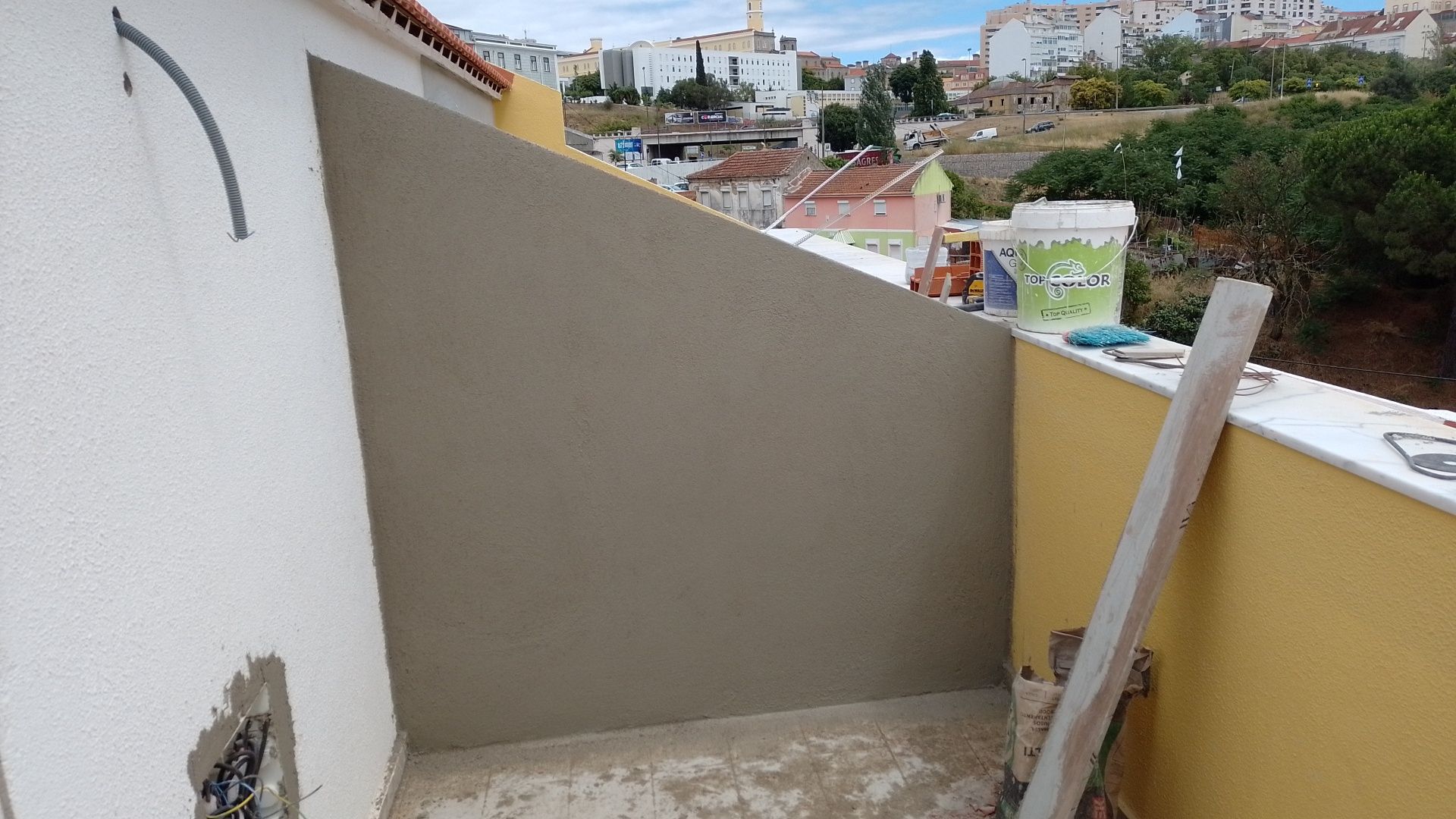 Ladrilhador cozinha casa banho varanda chão flutuante muro, piscina  e