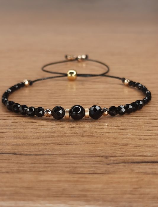 Bransoletka z czarnym turmalinem