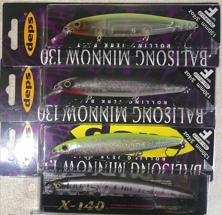 Японские воблера OSP Rudra, Deps Balisong, Zip Baits