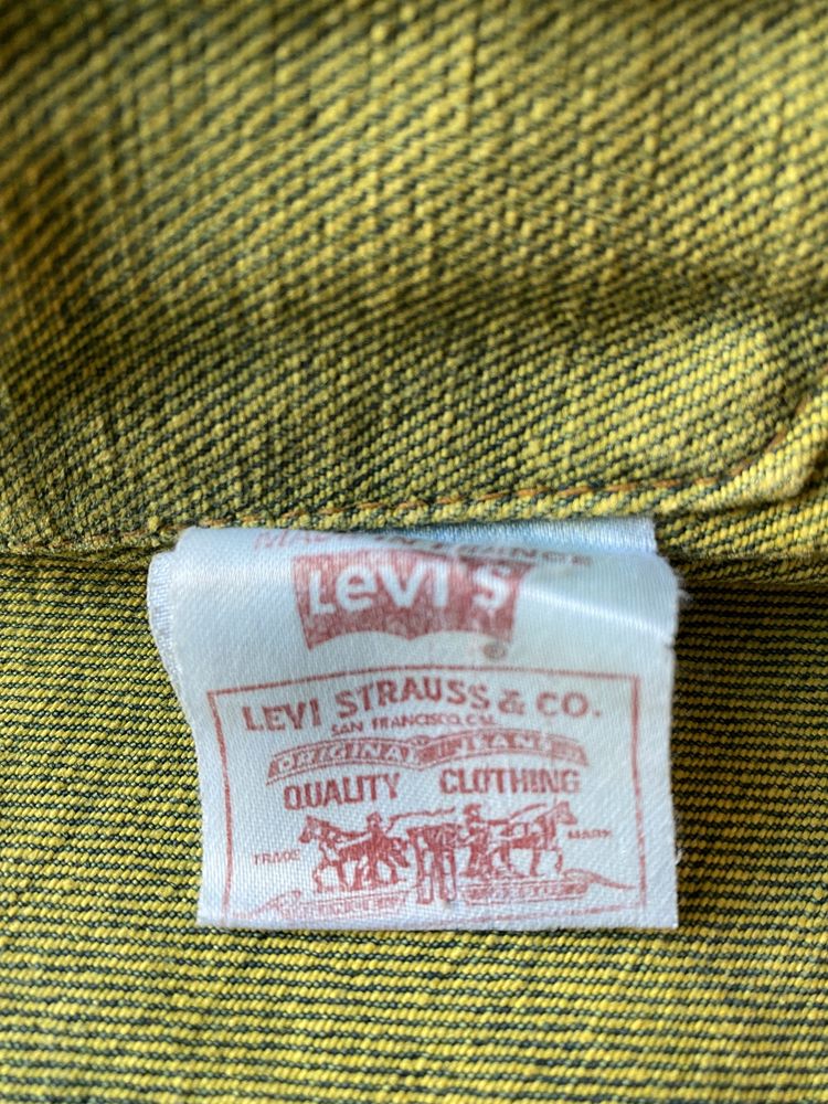 Kurtka Levi’s, vintage, katana. Zielona