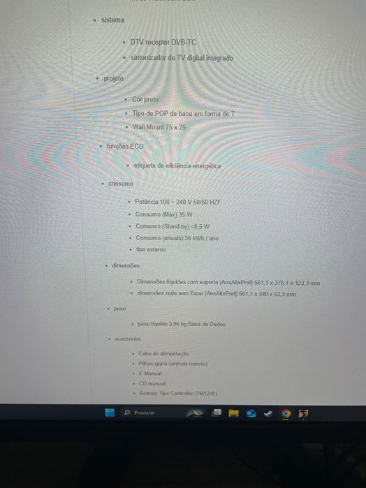 Vendo TV SAMSUNG 24 polegadas