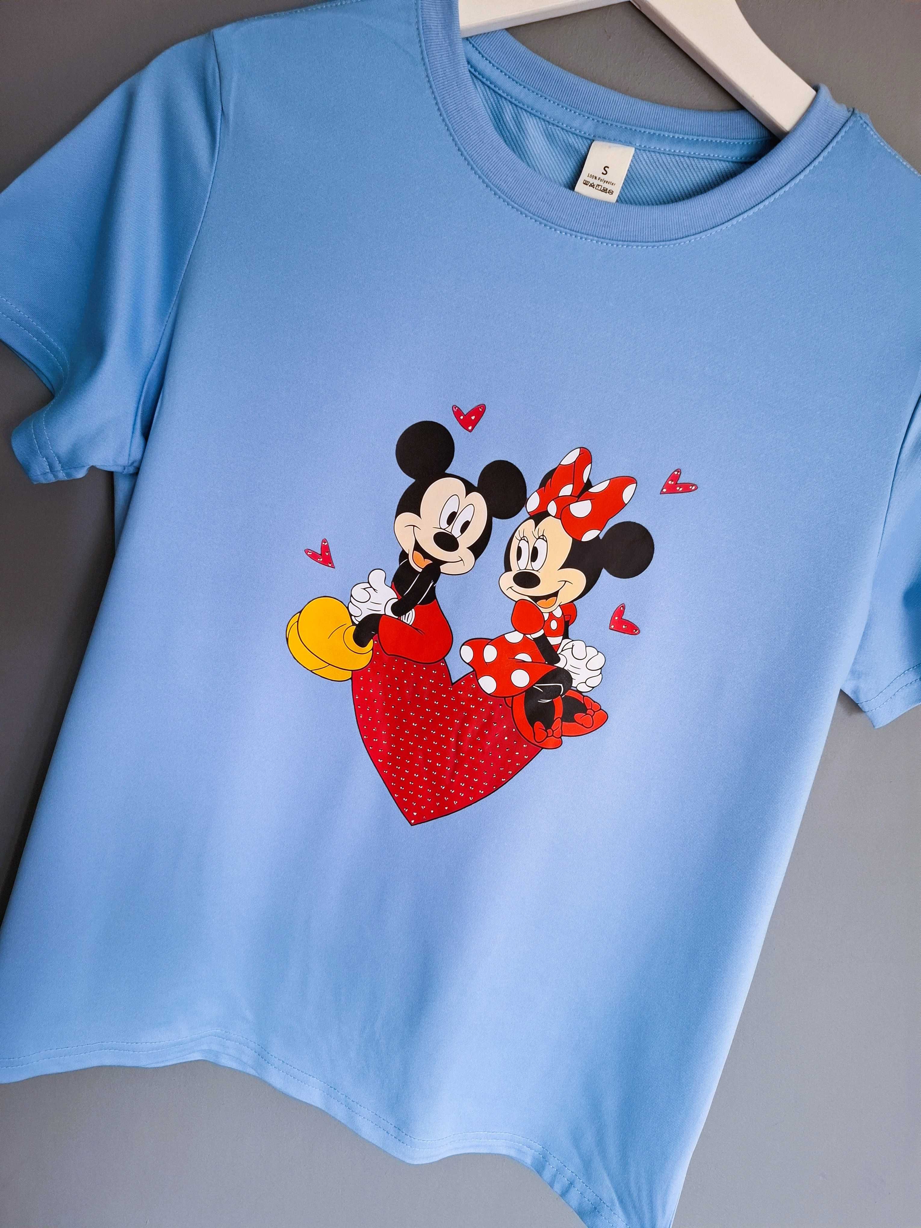 Niebieski t-shirt z Myszką Miki