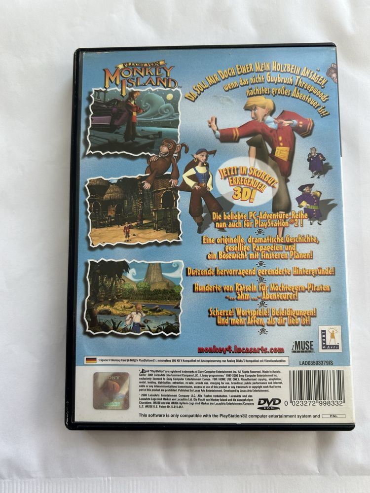 Monkey island playstation 2 ps2