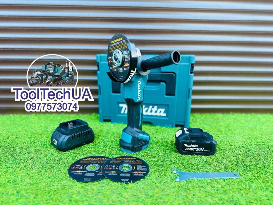 Аккумуляторная Болгарка Makita DGA404 потужна 1200Вт 36V8A Макіта 1АКБ