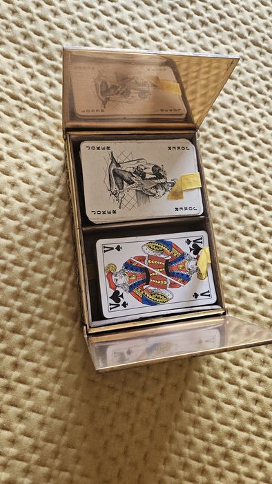 Caixa guarda cartas em bronze antigo