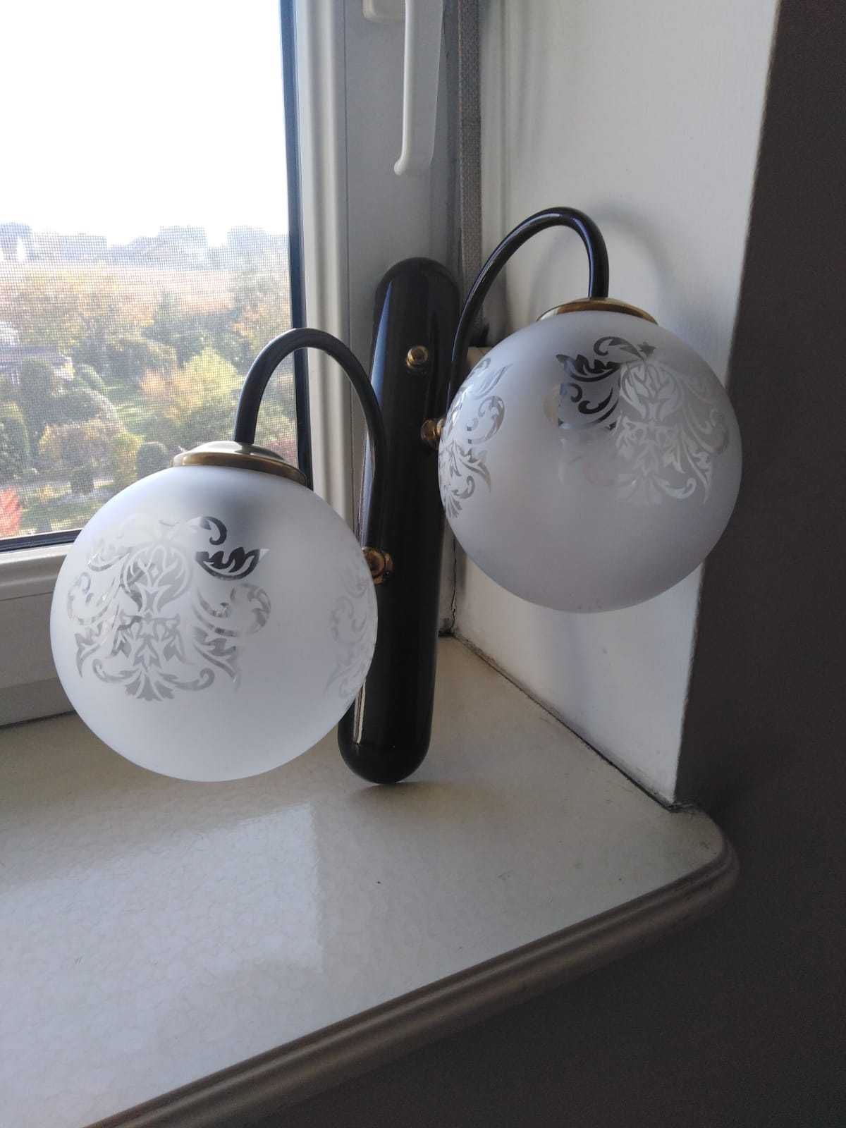 Lampa, kinkiet przyścienny podwójny