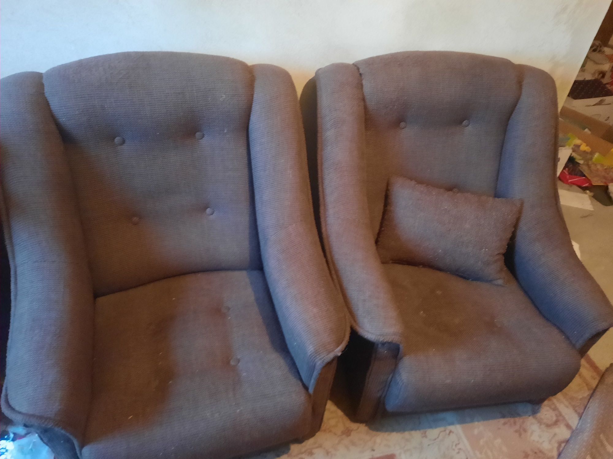 Fotele wypoczynek brązowy