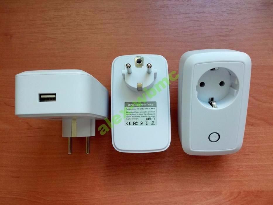 Розумна розетка таймер Wi-Fi 110-240V10A IOS Android розумний дім