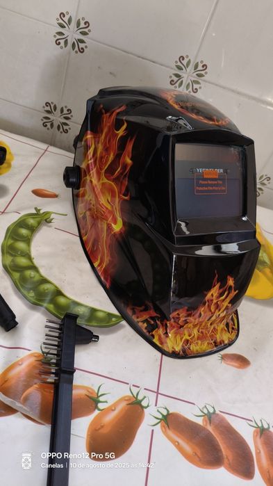 Conjunto capacete + máquina soldar VELPAX 140A 3mods