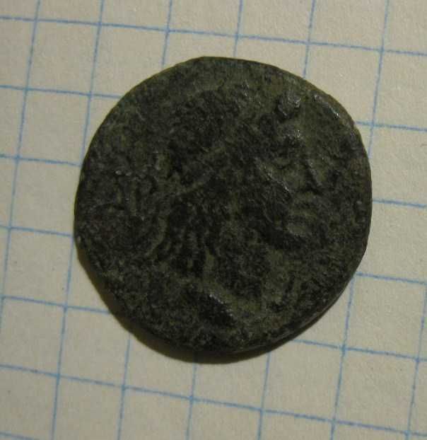 Аспург з Калігулою  ,двопортретний ассарій ,Боспор 37-38 р. н.е.