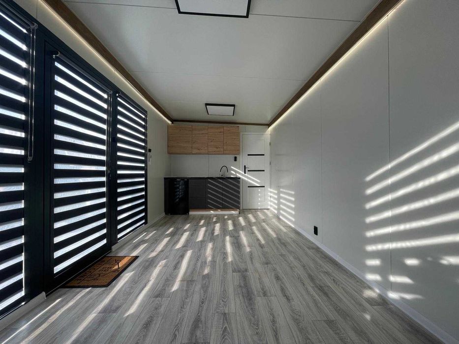 Domek modułowy letniskowy całoroczny. Dostępny od ręki