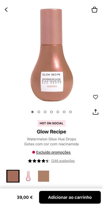 Bronzer Glow Recipe Watermelon Glow – PORTES INCLUÍDOS