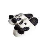 Kapcie panda pluszowe białe czarne 44-45