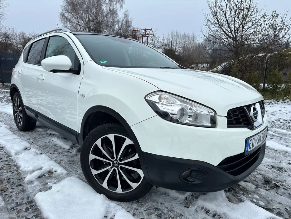 Nissan Qashqai Diesel Alu 18 Panorama Dach Kamery 360 Navi Biały Ladny!!