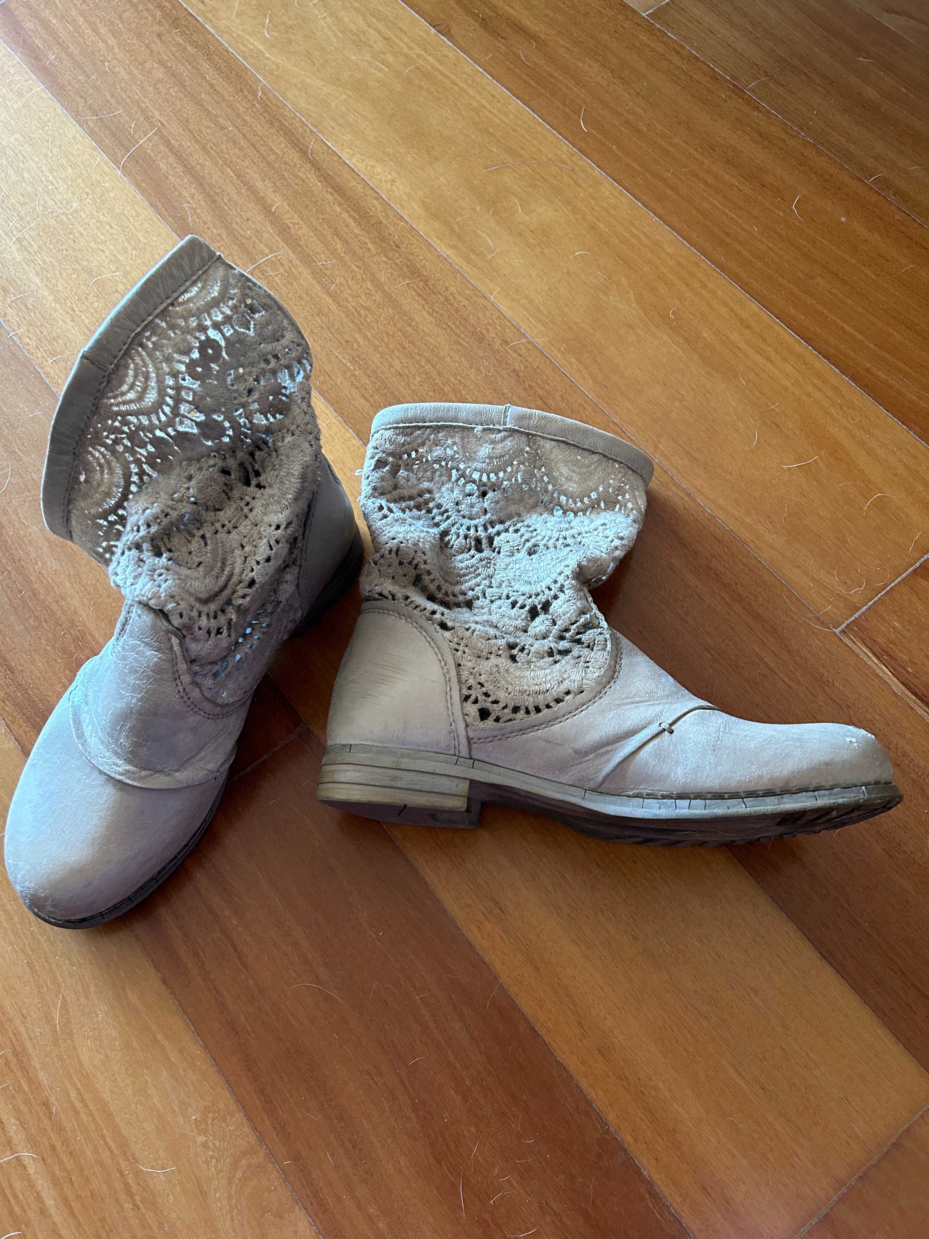 Botas de renda de marca Bunker