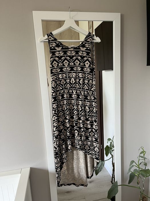 Letnia brązowa sukienka h&m
