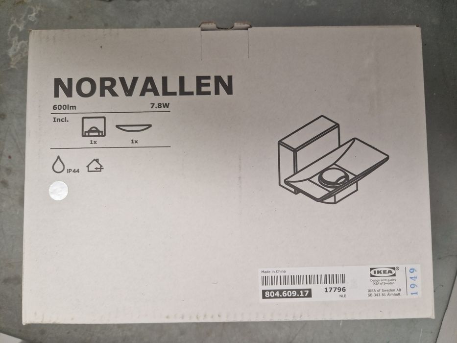 Varios apliques LED candeeiro Norvallen IKEA