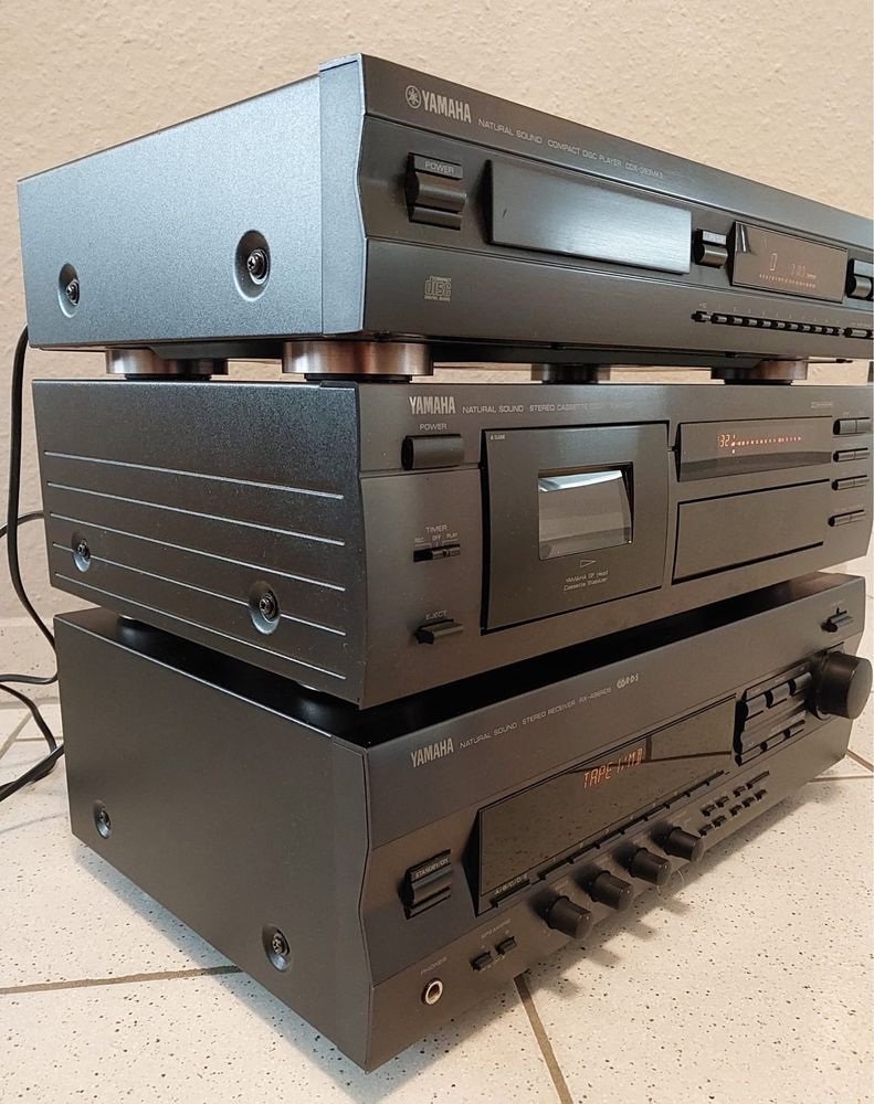 YAMAHA Wieża CDX-393, KX-490, RX-496 CD Player,Cassette Deck,Receiver