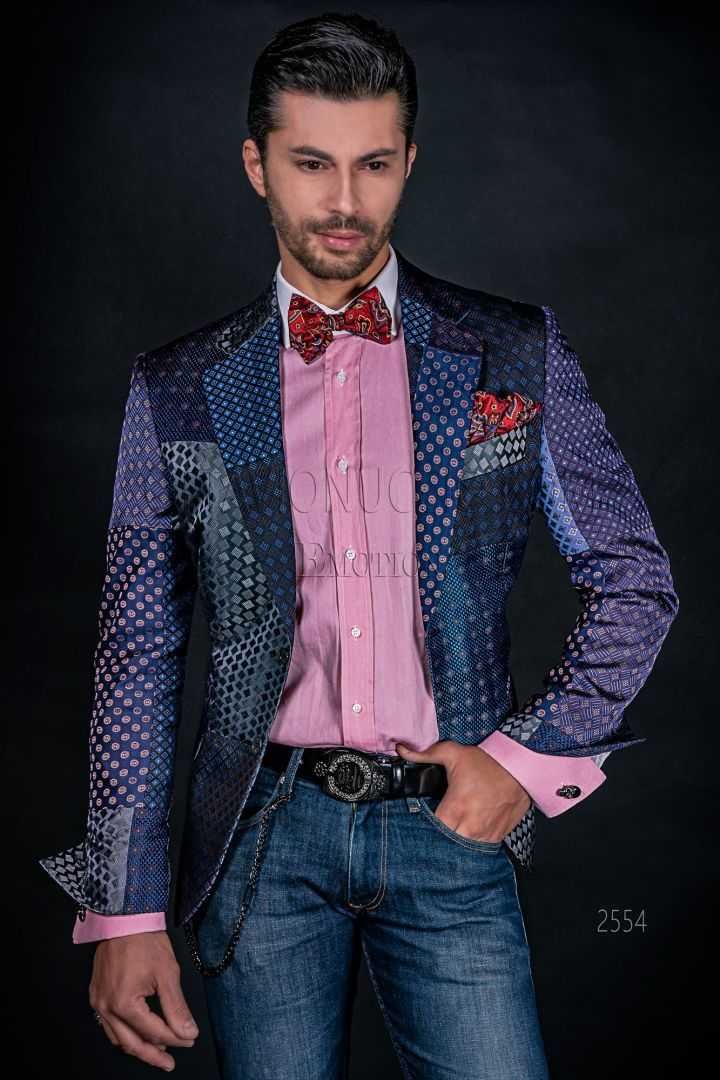 marynarka Ottavio Nuccio Gala 100% jedwab 56 Made in Italy unikat