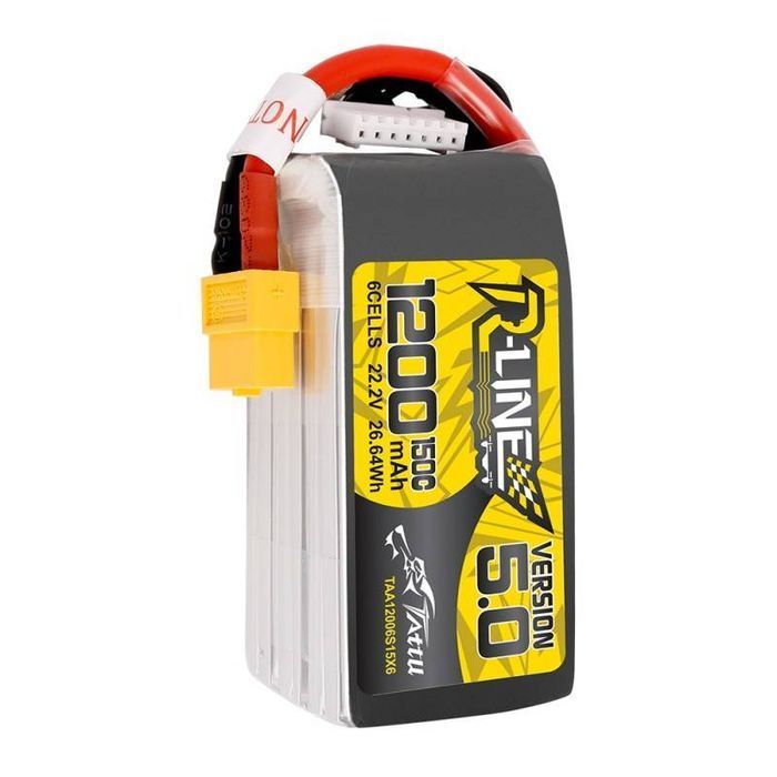 Akumulator Tattu R-Line 5.0 1200Mah 22.2V 150C 6S1P Xt60