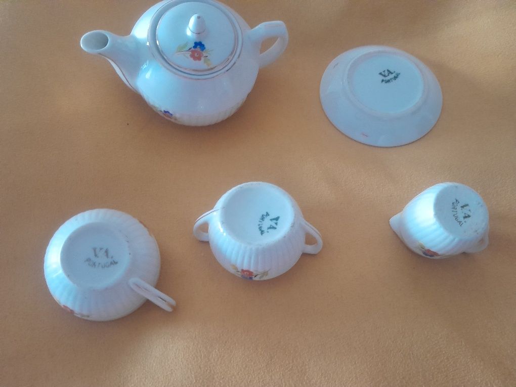 Vista alegre set chá miniatura infantil vintage