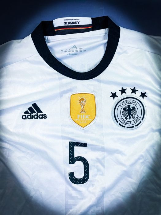 Vintage T-shirt Germany Piłkarska Adidas Hummels 2014 World Champions