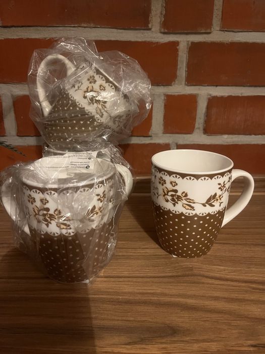 Filiżanka kubek retro vintage ceramika (jak bolesławiec