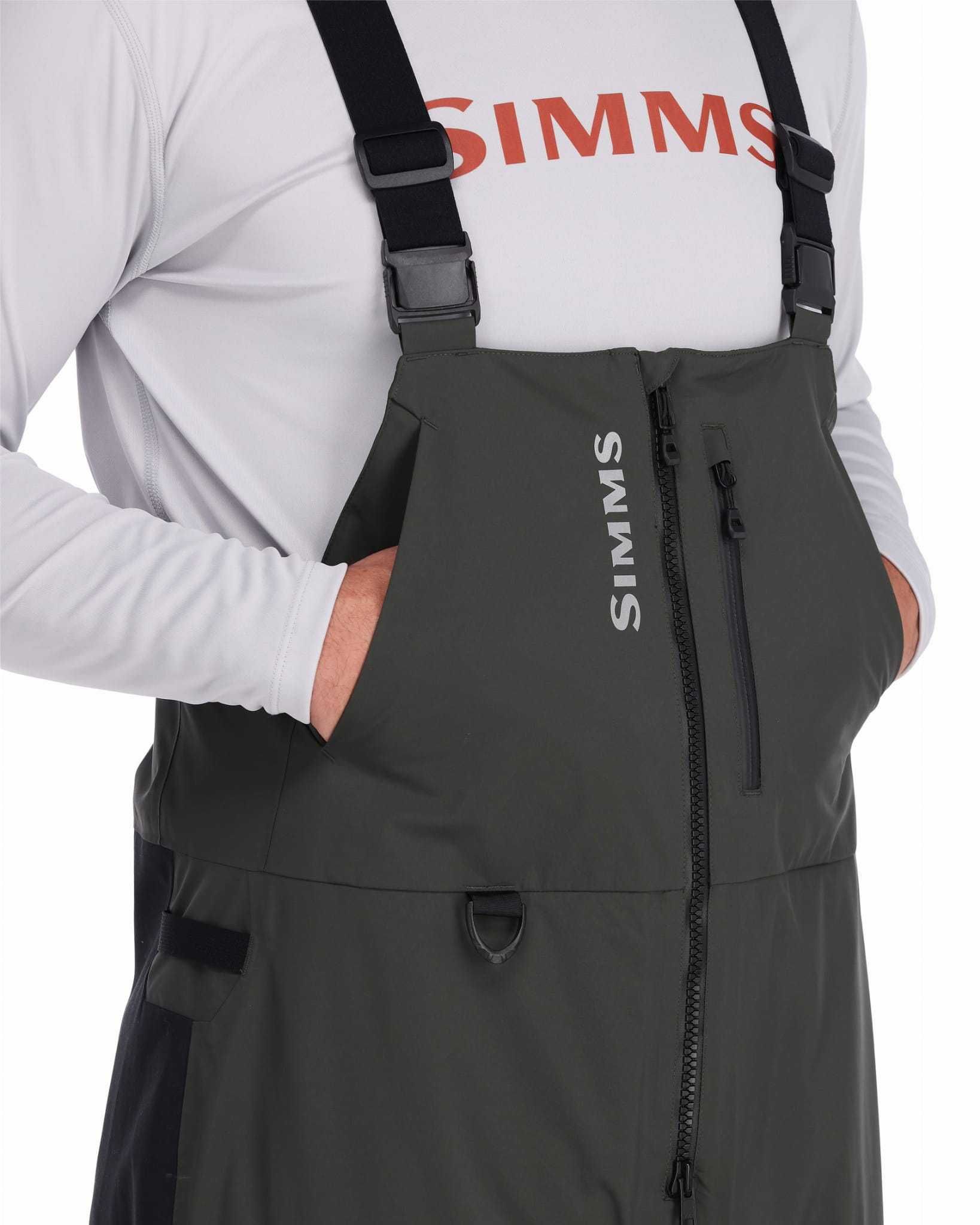 Simms Guide Insulated Bib - ocieplane spodnie 3 warstwy  GORE-TEX