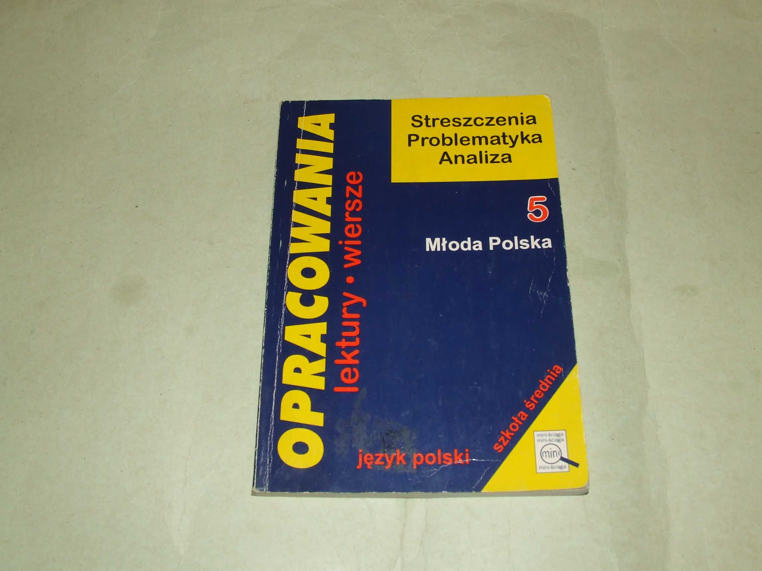 Zeszyt licealisty + Opracowania Młoda Polska + Ściąga z literatury