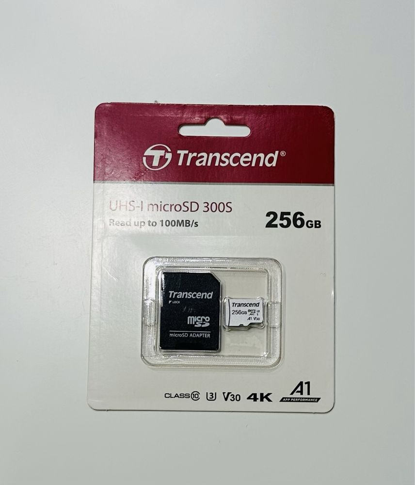 Transcend карта памʼяті об'єм 256 ГБ