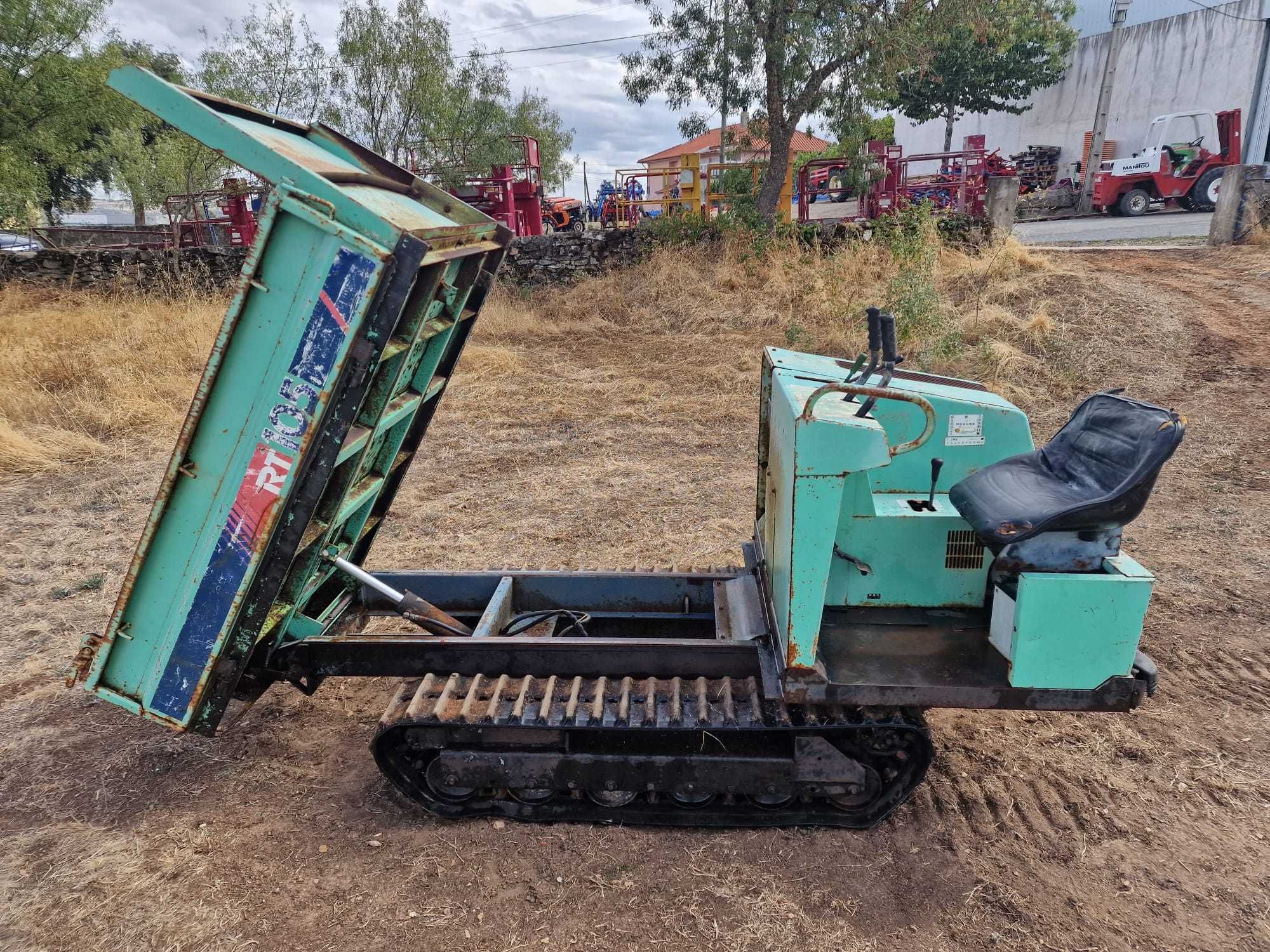 Mini Dumper de lagartas basculante Hanix RT105D a gasóleo - Japonês