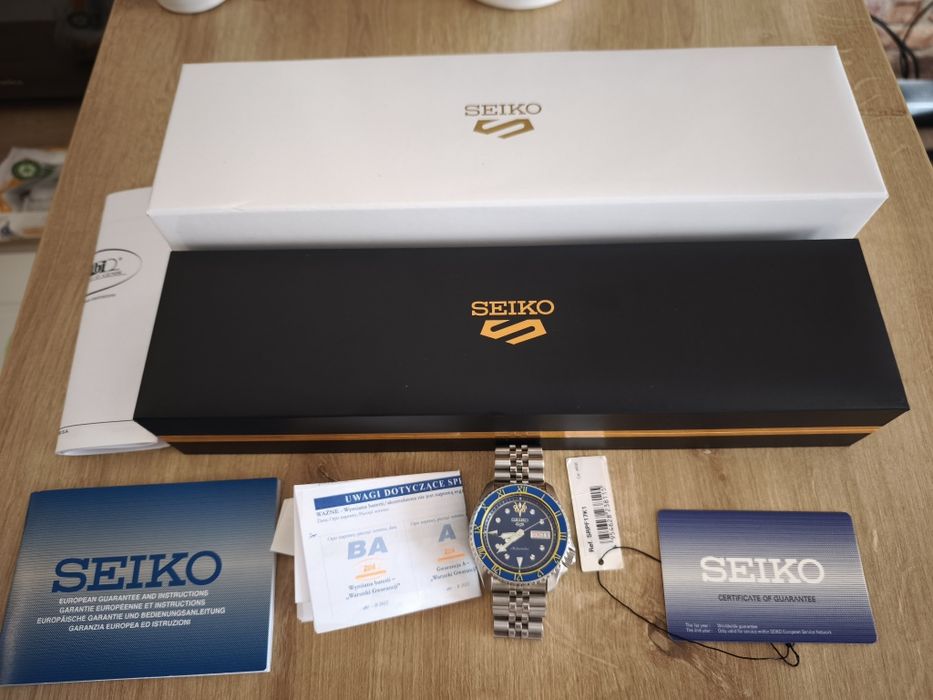 Zegarek Seiko Sports 5, Street Fighter SRPF17K1, komplet dokumentów.