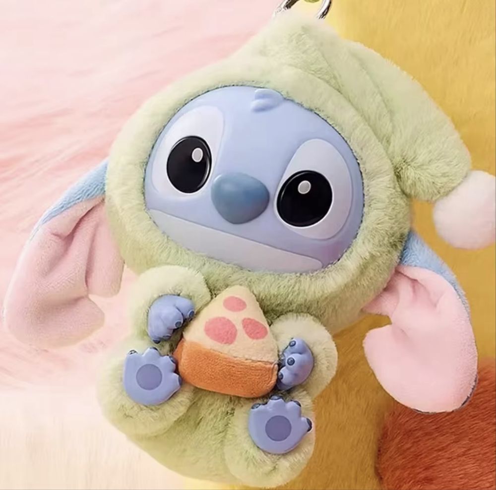 Мʼяка іграшка-брелок Лабубу Стіч (Labubu Stitch). Тренд 2025 року