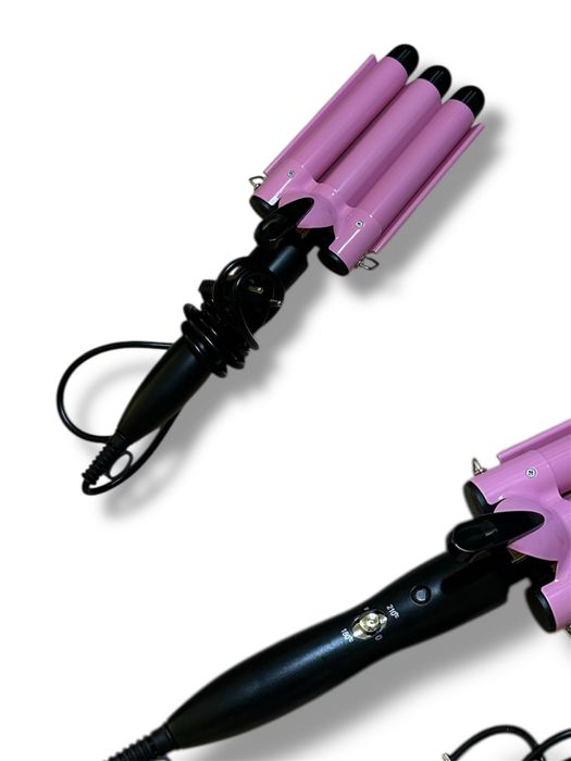 TOP4EVER HE-19 3-ствольні щипці для завивки, 25 мм, 2 регулятори темп.