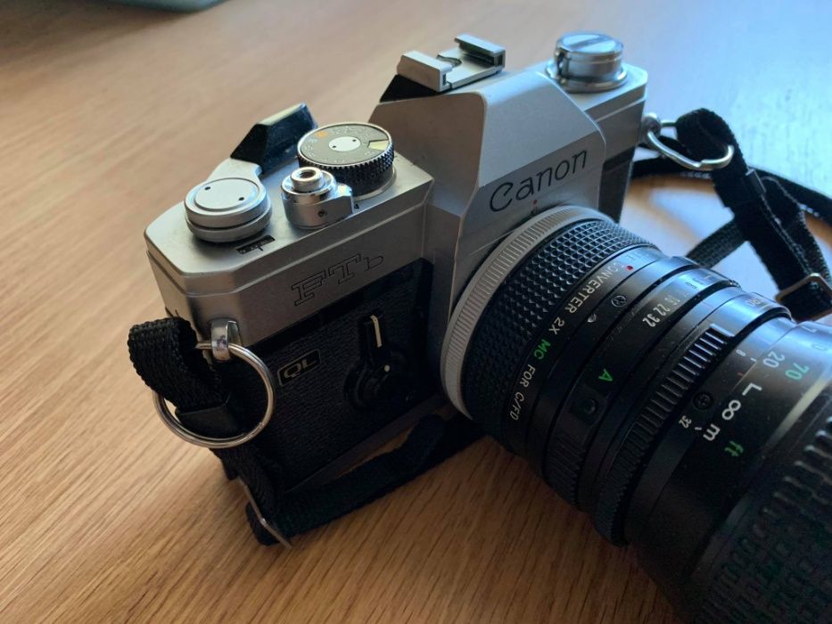 CÂNON FTb QL + 135mm + 75-200mm + filtros e acessórios